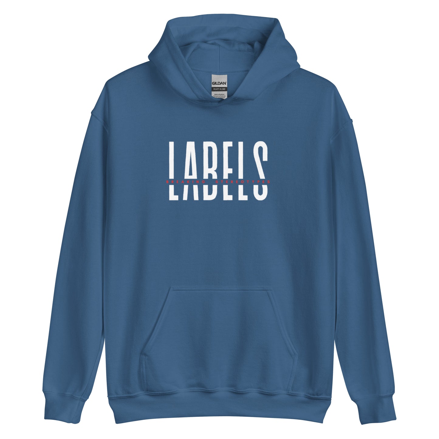 "Labels - Breaking Stereotypes" - Adult Hoodie (Bold Colors)