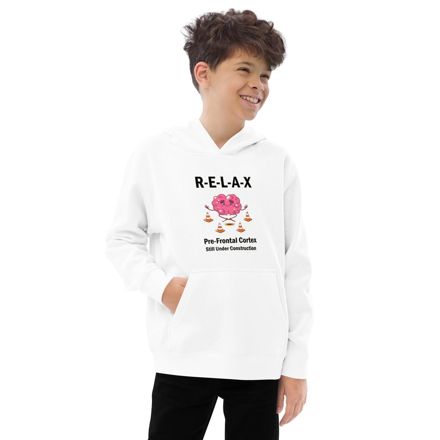 "R-E-L-A-X, Prefrontal Cortex" - Youth Hoodie