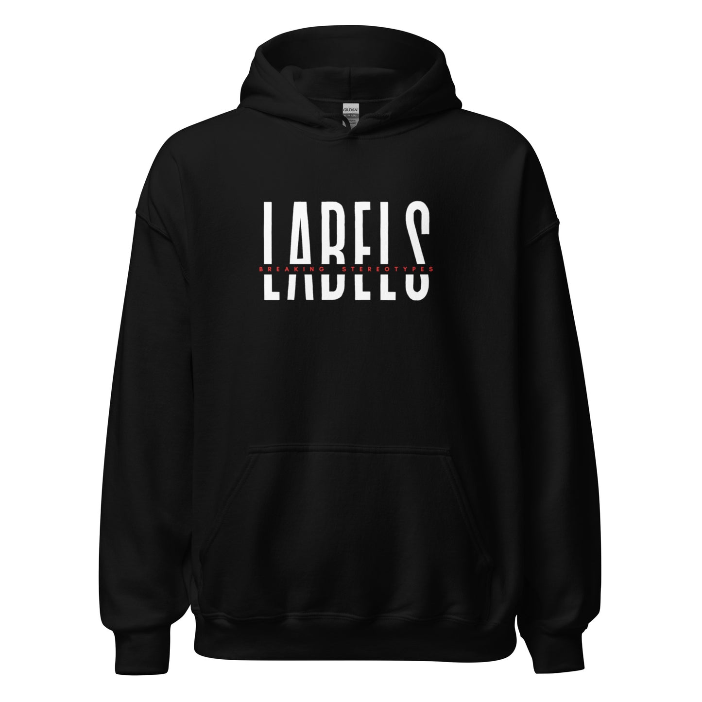 "Labels - Breaking Stereotypes" - Adult Hoodie (Bold Colors)