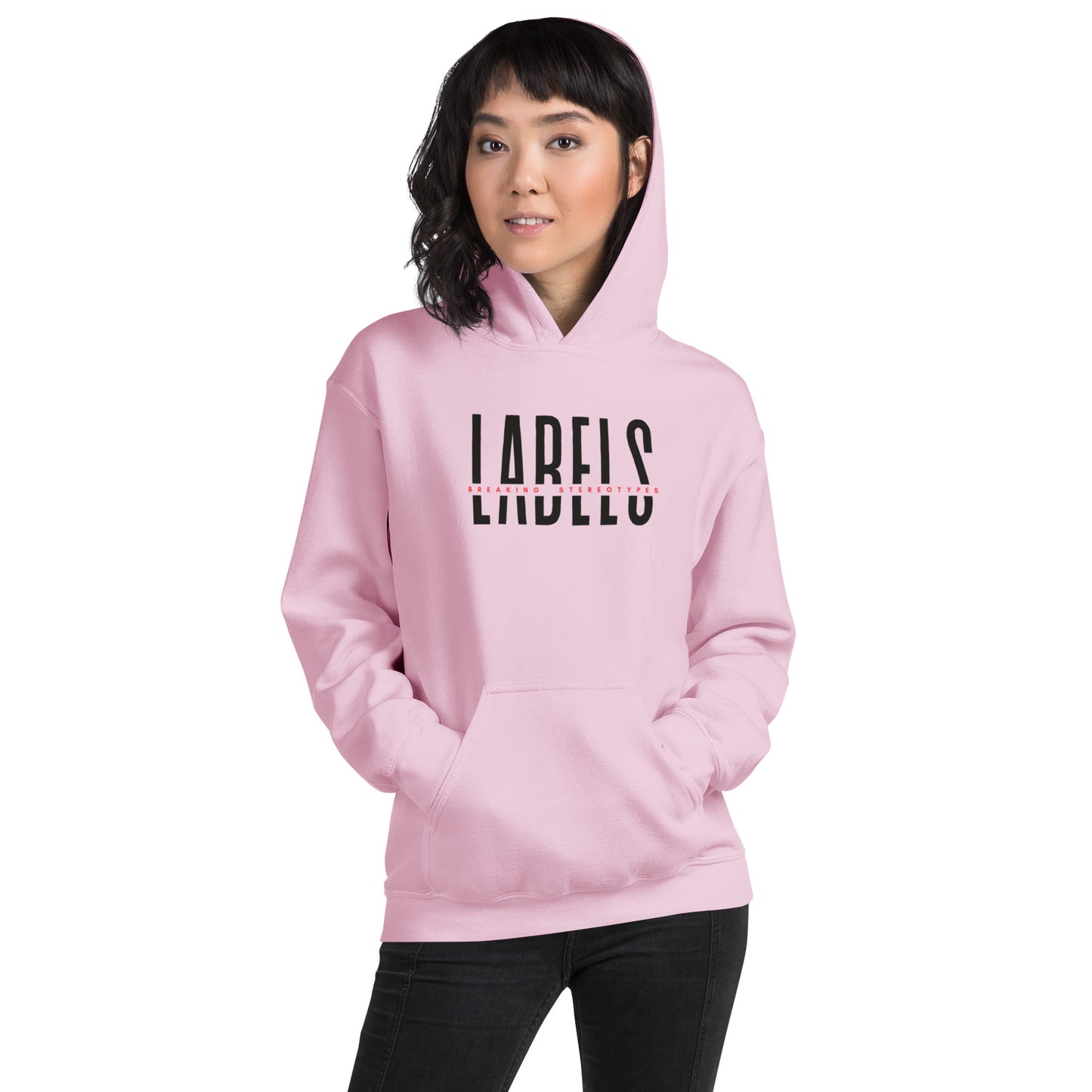 "Labels - Breaking Stereotypes" - Adult Hoodie (Soft Colors)