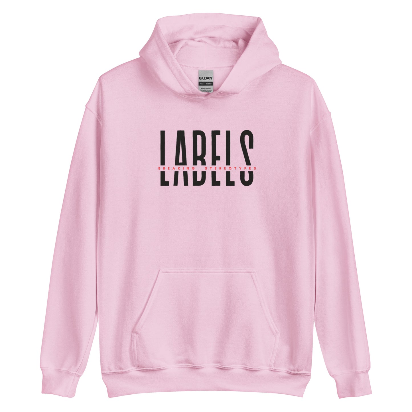 "Labels - Breaking Stereotypes" - Adult Hoodie (Soft Colors)