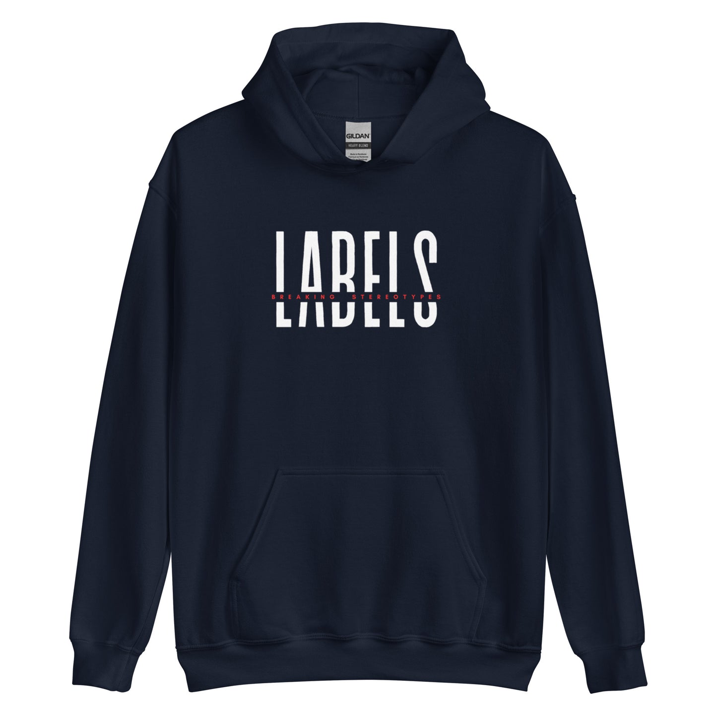 "Labels - Breaking Stereotypes" - Adult Hoodie (Bold Colors)