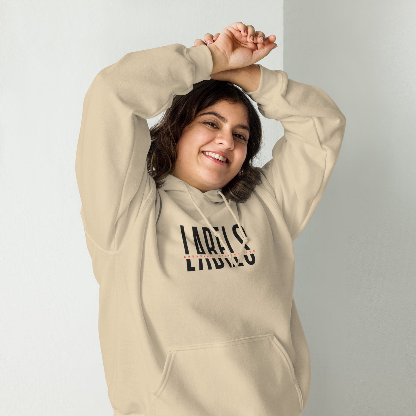 "Labels - Breaking Stereotypes" - Adult Hoodie (Soft Colors)