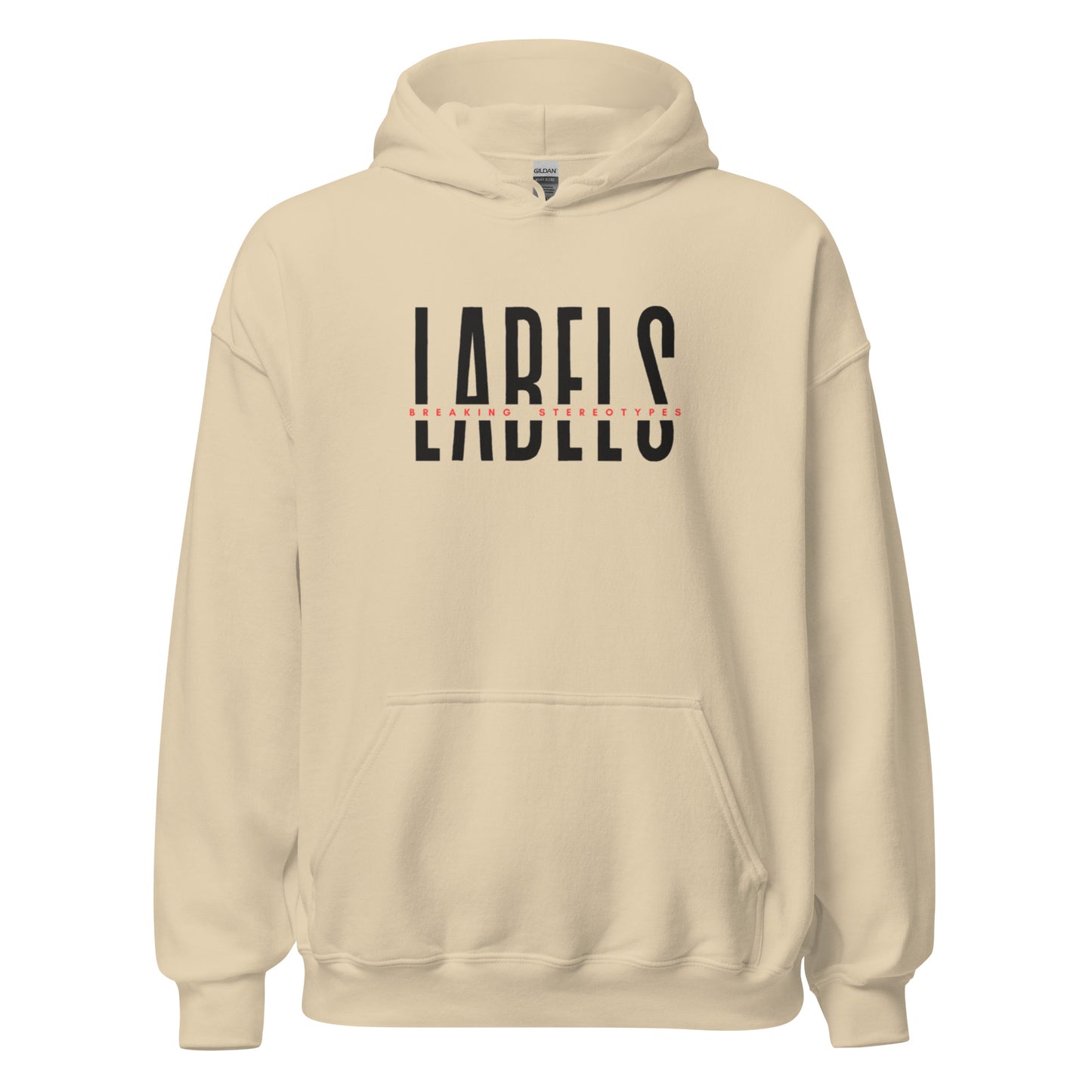 "Labels - Breaking Stereotypes" - Adult Hoodie (Soft Colors)