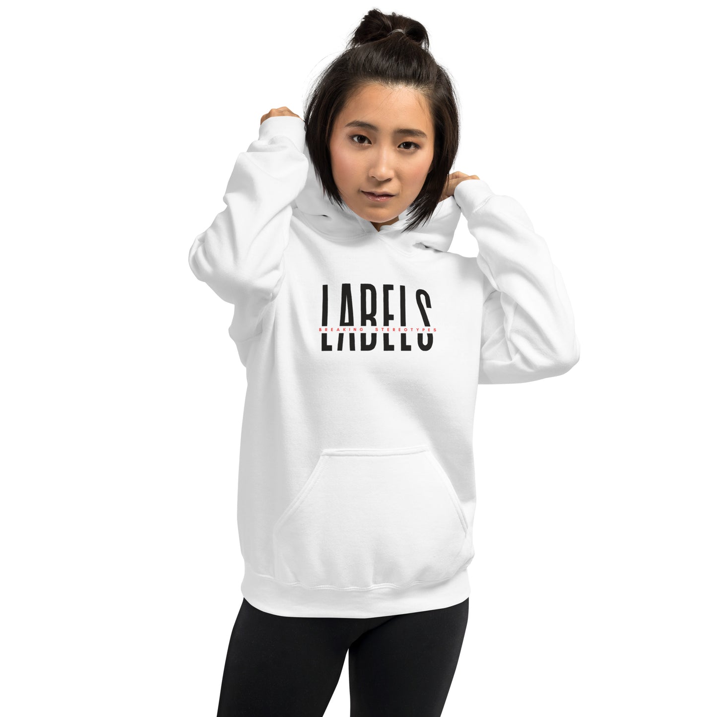 "Labels - Breaking Stereotypes" - Adult Hoodie (Soft Colors)