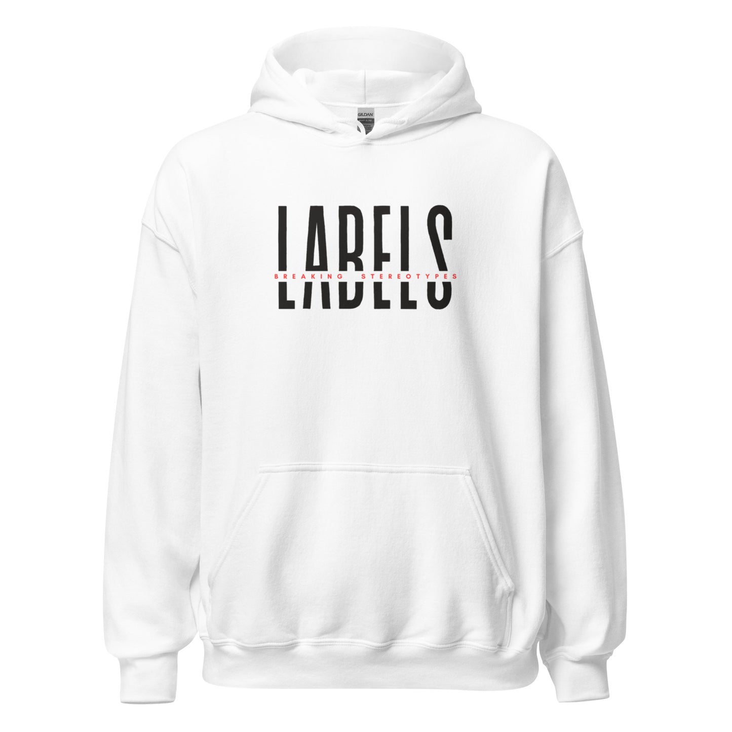 "Labels - Breaking Stereotypes" - Adult Hoodie (Soft Colors)