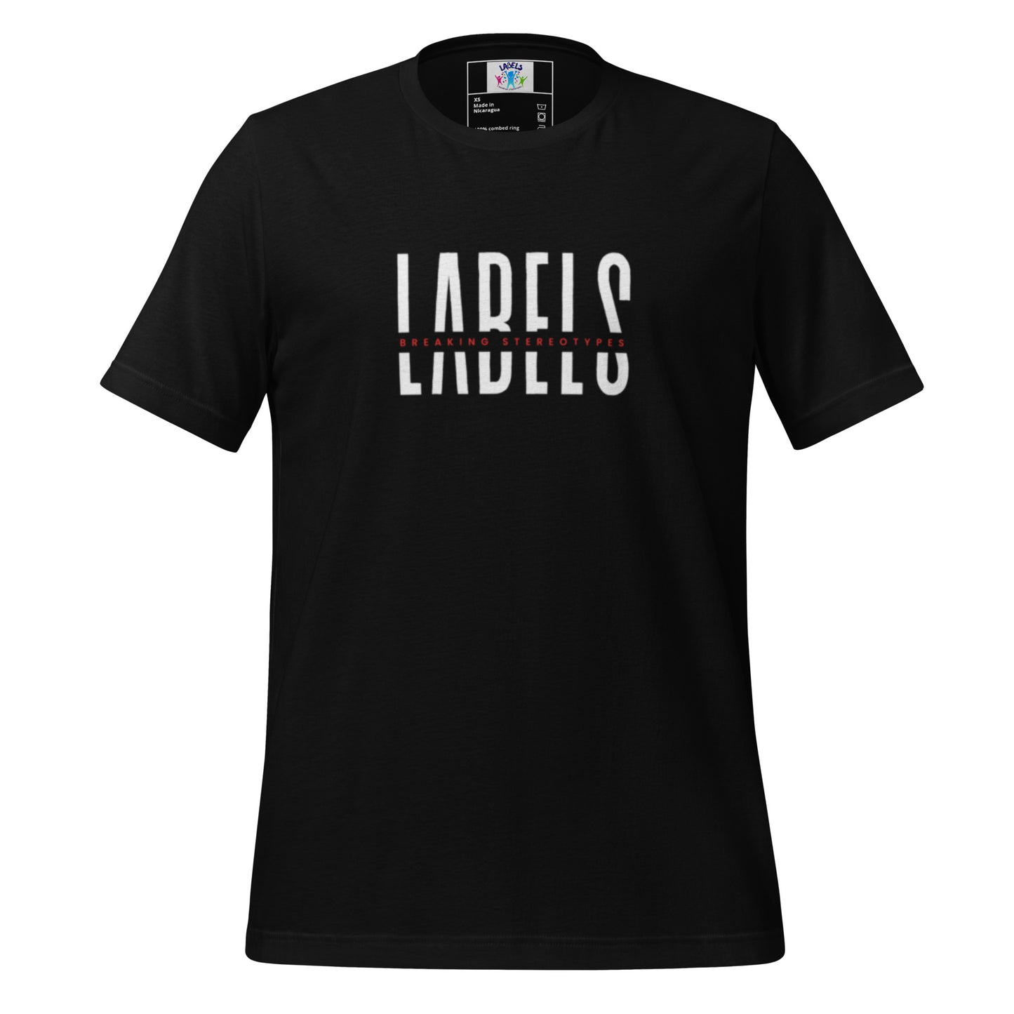 "Labels - Breaking Stereotypes" - Adult T-Shirt (Bold Colors)