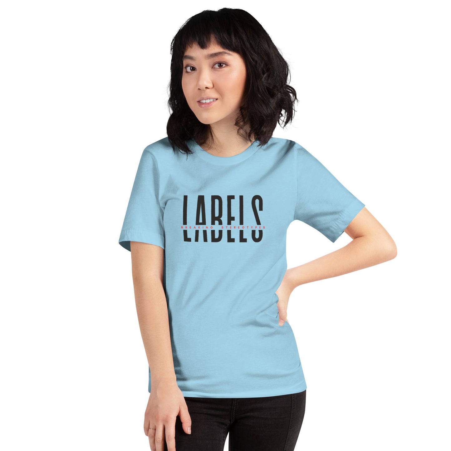 "Labels - Breaking Stereotypes" - Adult T-Shirt (Soft Colors)