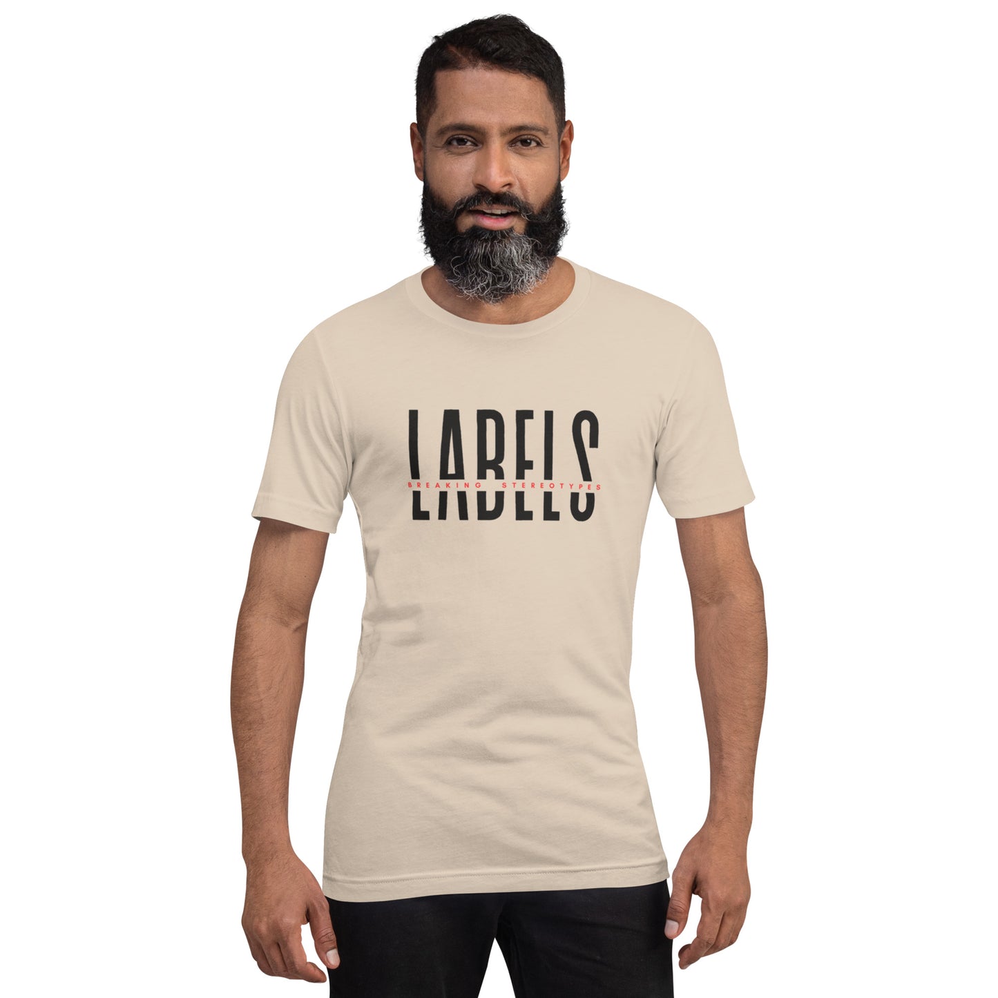 "Labels - Breaking Stereotypes" - Adult T-Shirt (Soft Colors)