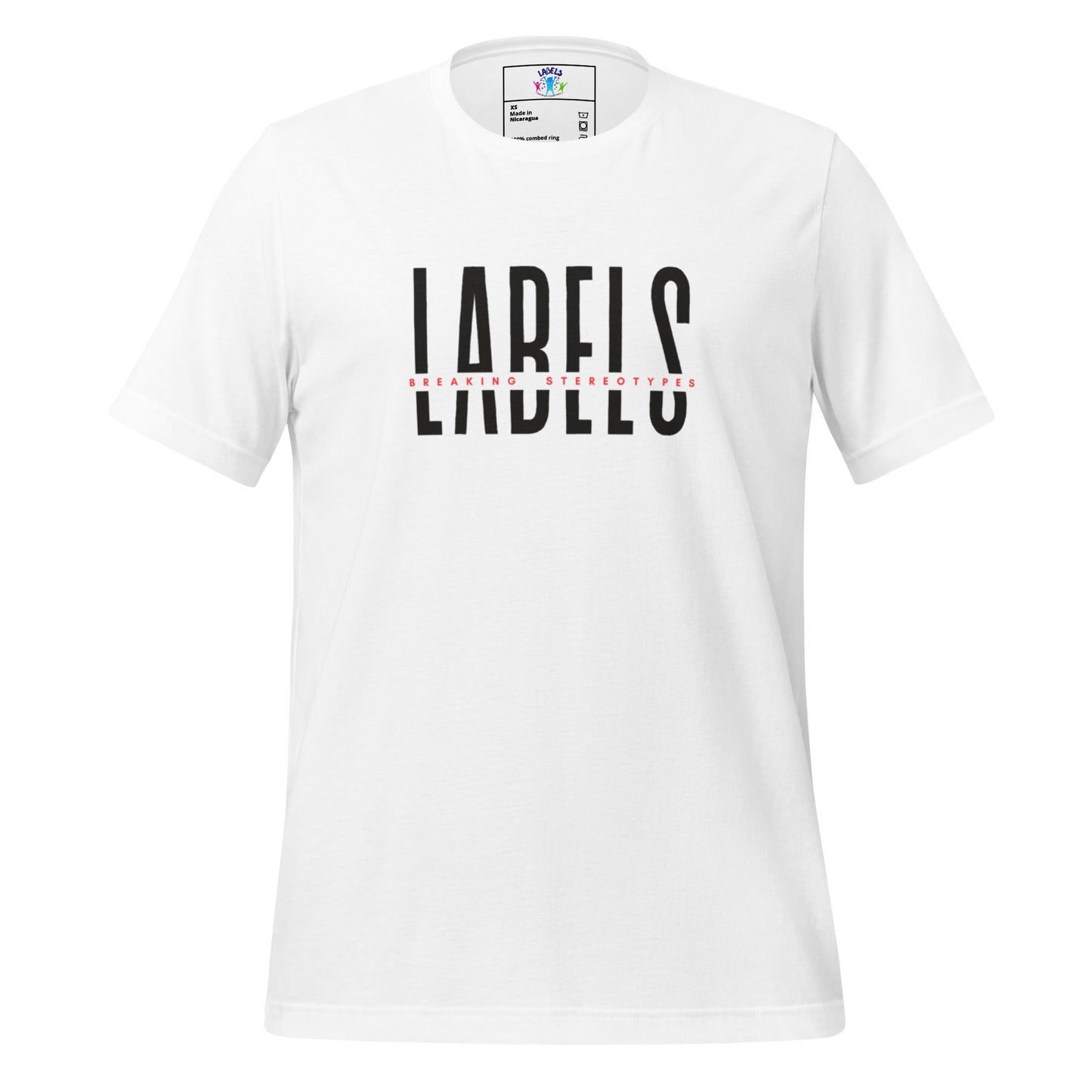 "Labels - Breaking Stereotypes" - Adult T-Shirt (Soft Colors)