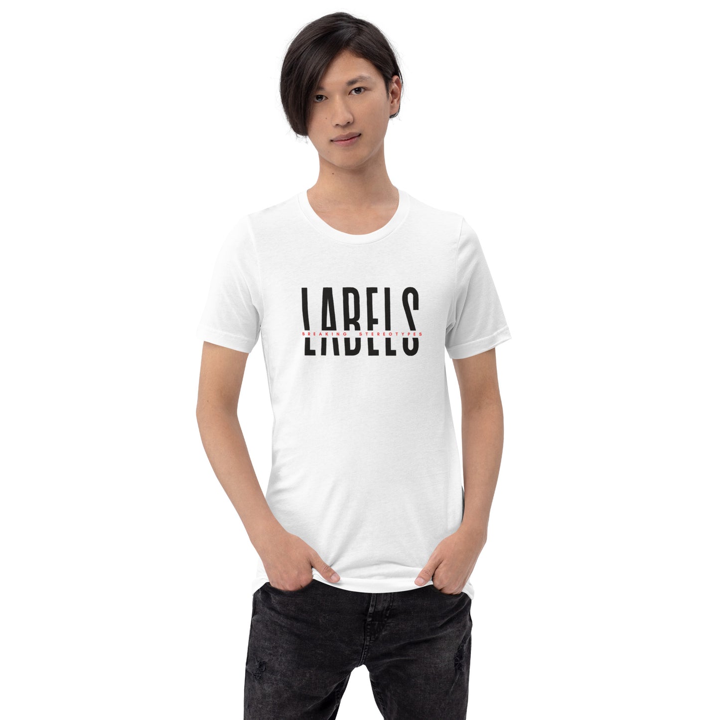 "Labels - Breaking Stereotypes" - Adult T-Shirt (Soft Colors)