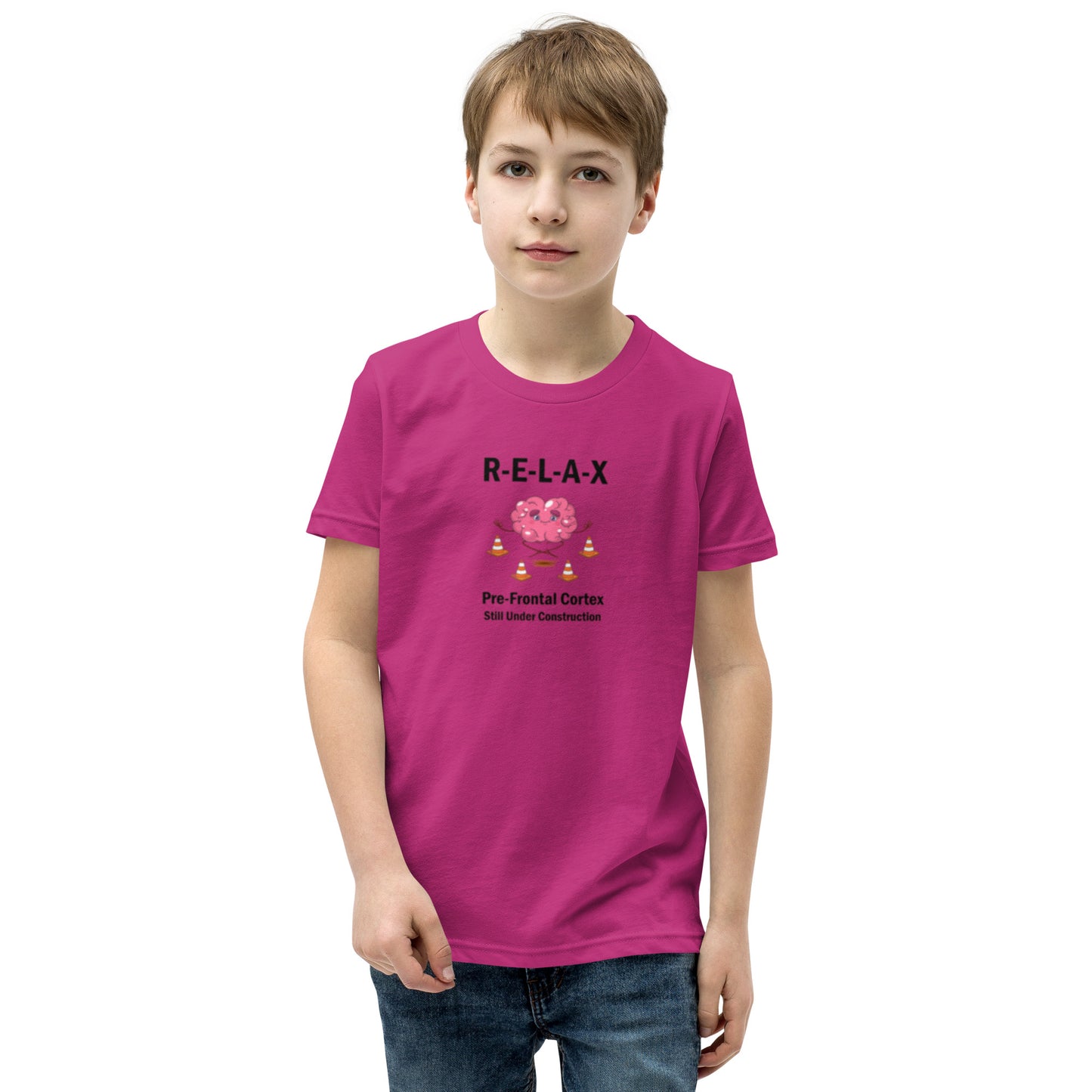 "R-E-L-A-X - Prefrontal Cortex" - Youth T-Shirt