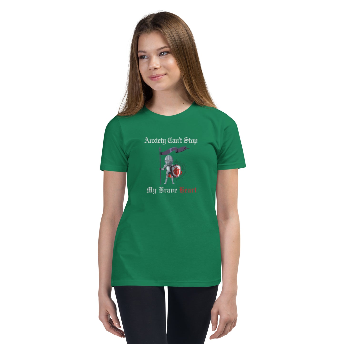 "Anxiety Can't Stop My Brave Heart" - Youth T-Shirt