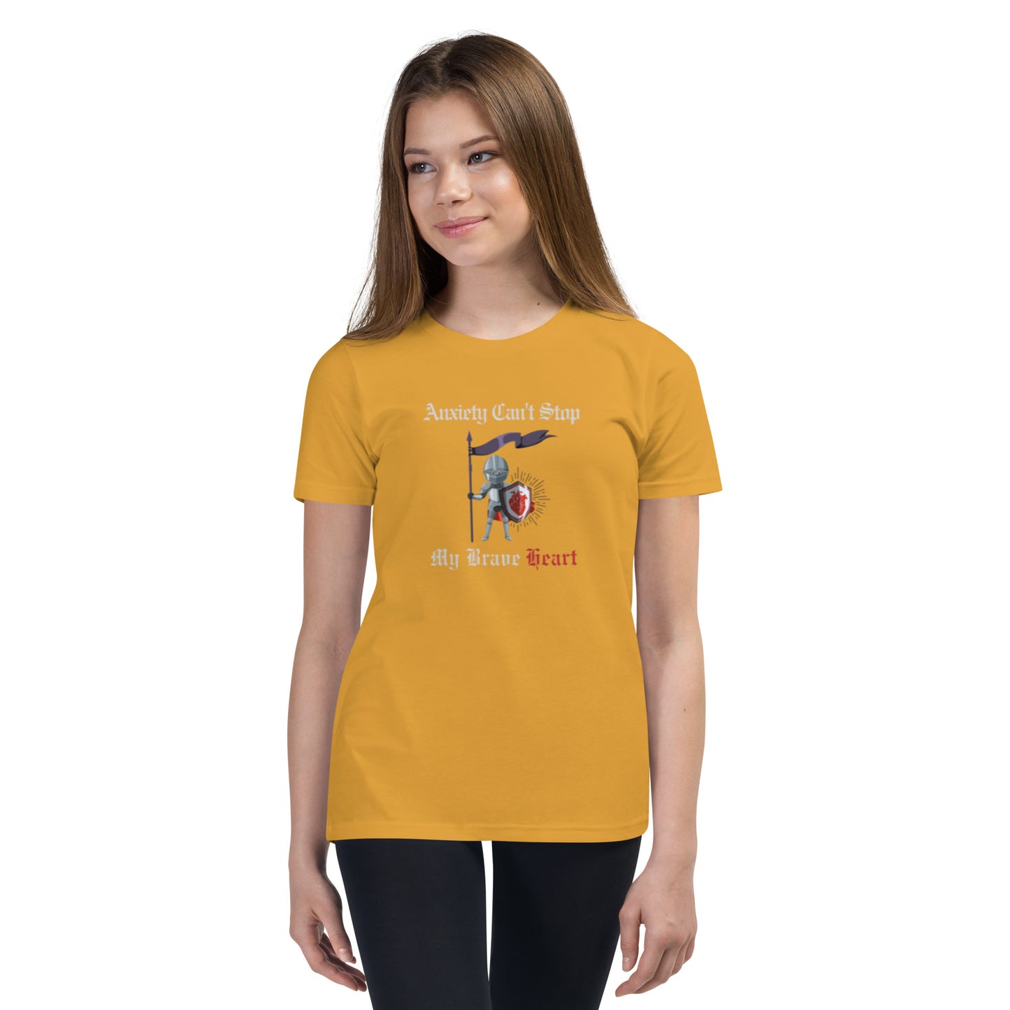 "Anxiety Can't Stop My Brave Heart" - Youth T-Shirt