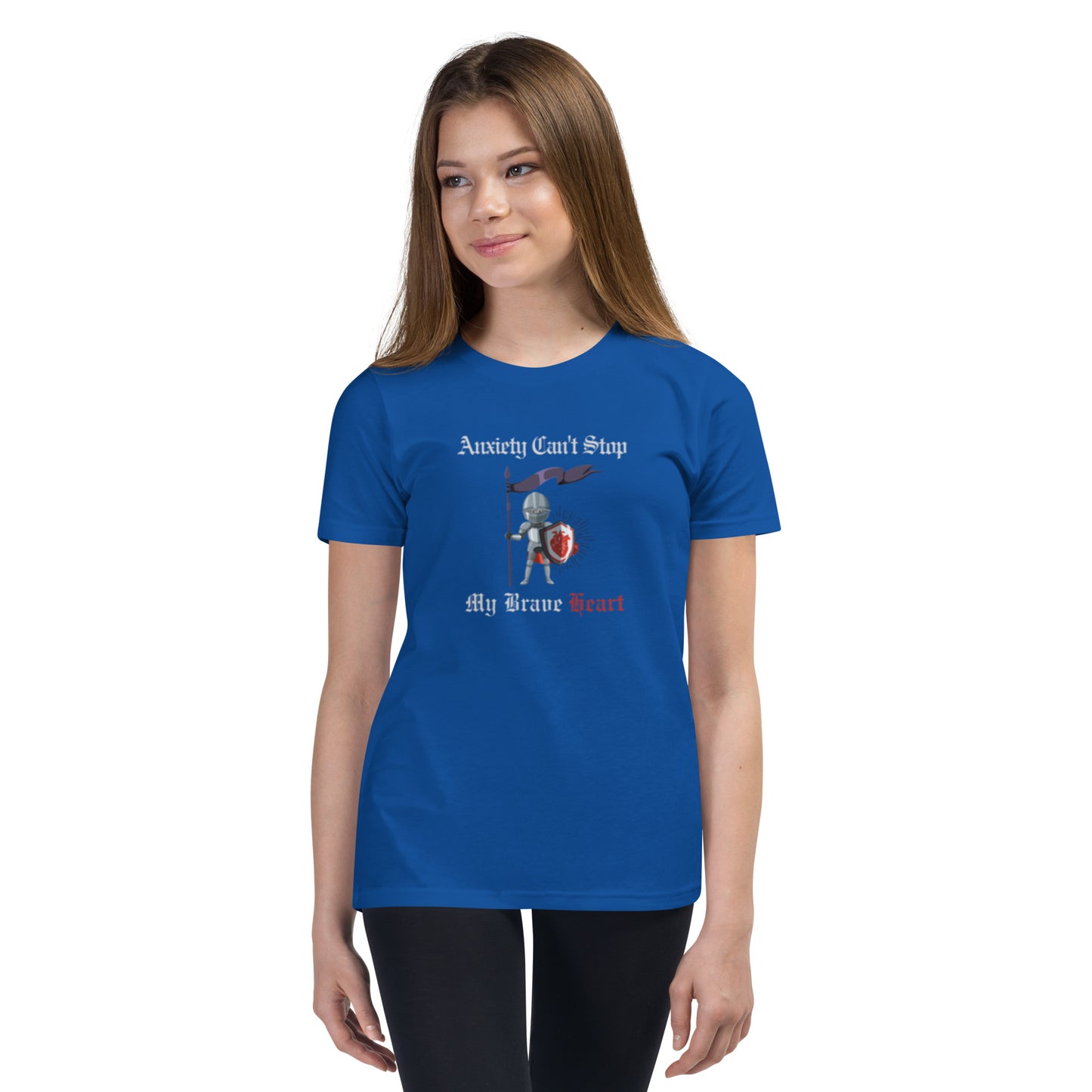 "Anxiety Can't Stop My Brave Heart" - Youth T-Shirt